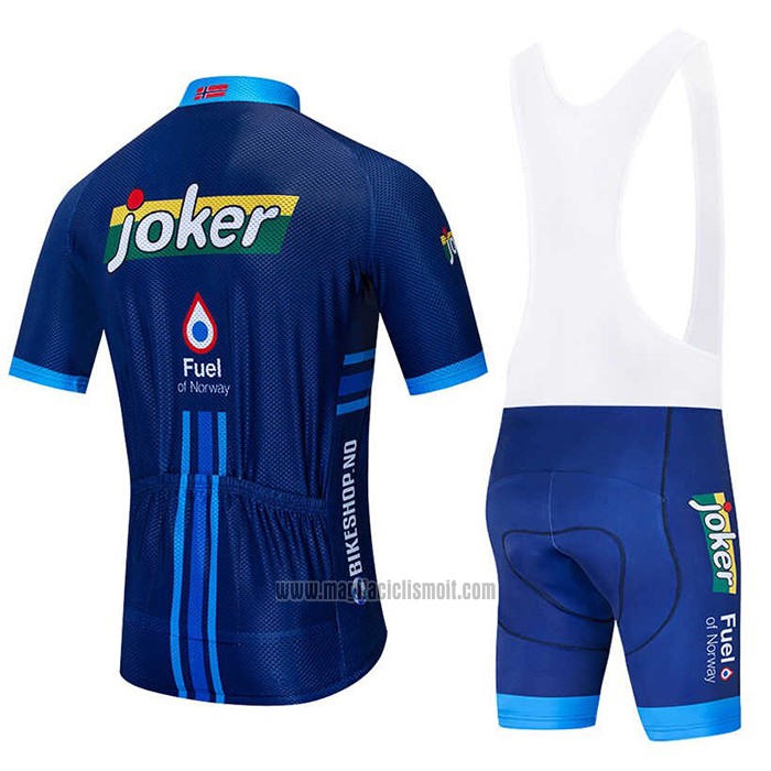 2020 Abbigliamento Ciclismo Joker Fuel Blu Manica Corta e Salopette